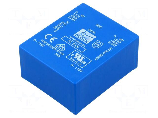 BLOCK Transformer: encapsulated | 24VA |