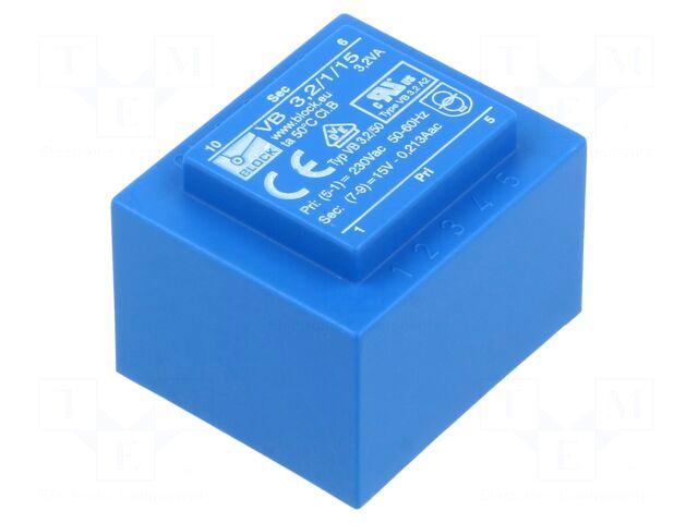BLOCK Transformer: encapsulated | 3.2VA