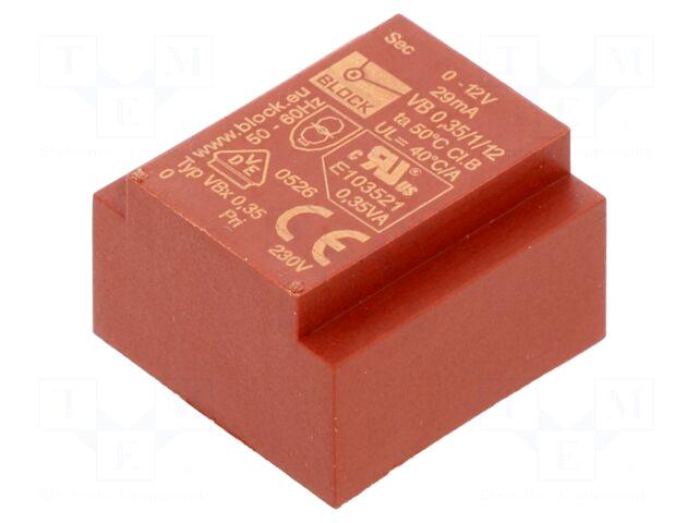 BLOCK Transformer: encapsulated | 350mVA |