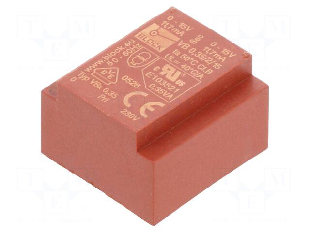 BLOCK Transformer: encapsulated | 350mVA |
