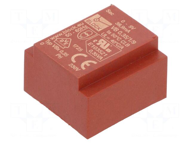 BLOCK Transformer: encapsulated | 350mVA |