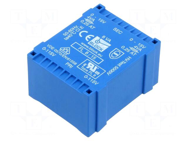 BLOCK Transformer: encapsulated | 8VA |