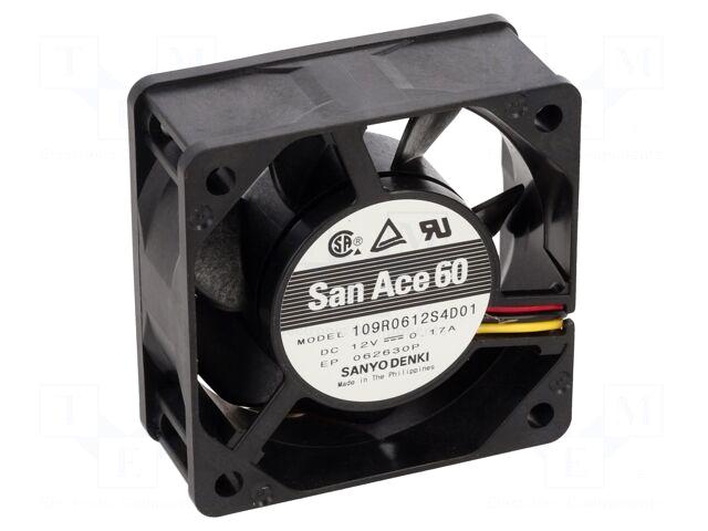 SANYO DENKI Fan: DC | 60x60x25mm