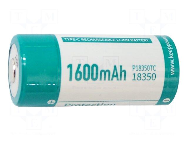 KEEPPOWER Re-battery: Li-Ion | 18350 |