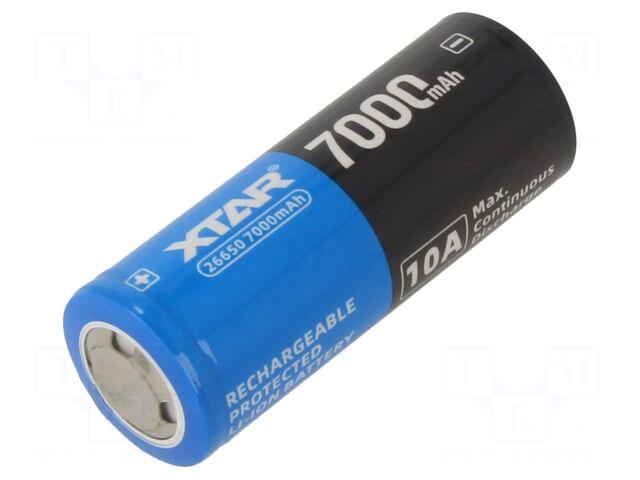 XTAR Re-battery: Li-Ion | 26650 |