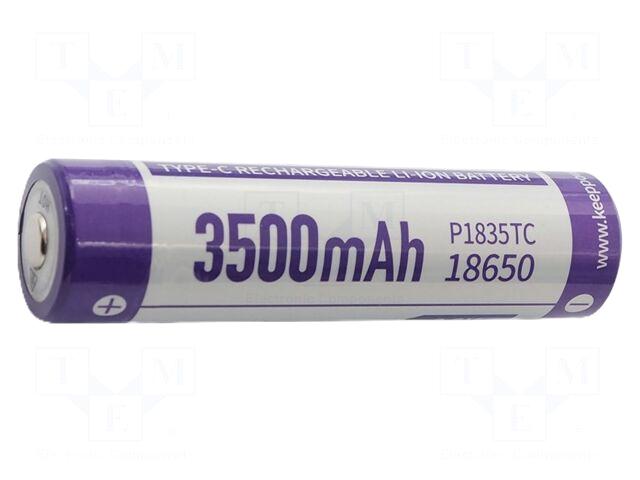 KEEPPOWER Re-battery: Li-Ion | 3500mAh |