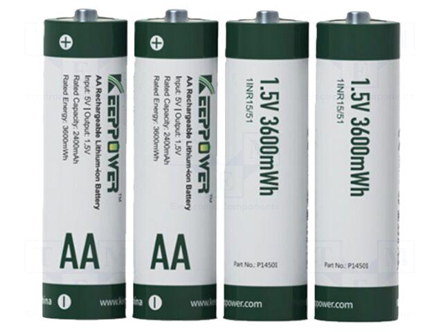 KEEPPOWER Re-battery: Li-Ion | AA |