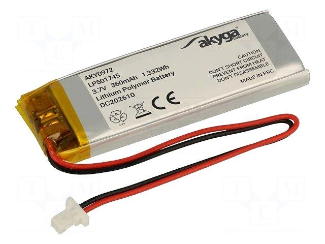 AKYGA BATTERY Re-battery: Li-Po | 360mAh