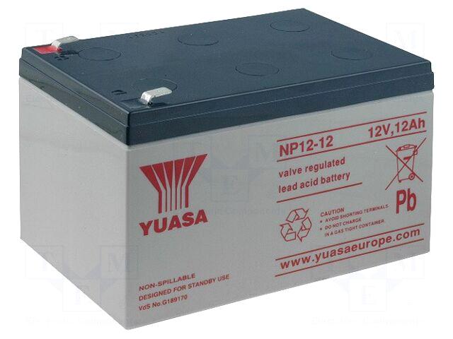 YUASA Re-battery: acid-lead | 12V |