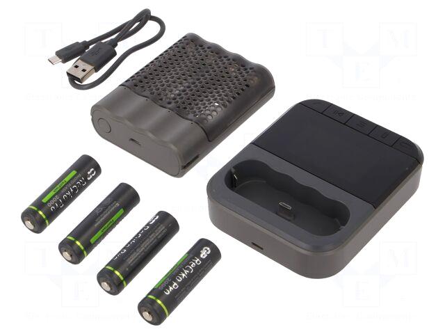 GP Charger: for rechargeable batteries |
