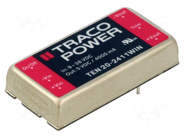 TRACO POWER Converter: DC/DC | 20W