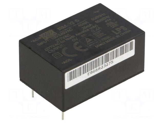 MEAN WELL Converter: AC/DC | 2W