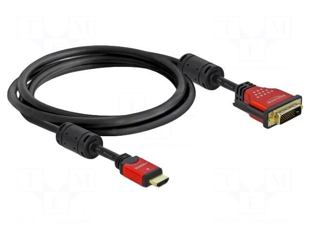DELOCK Cable | DVI-D (24+1) plug