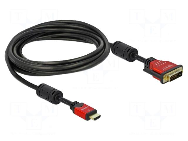DELOCK Cable | DVI-D (24+1) plug
