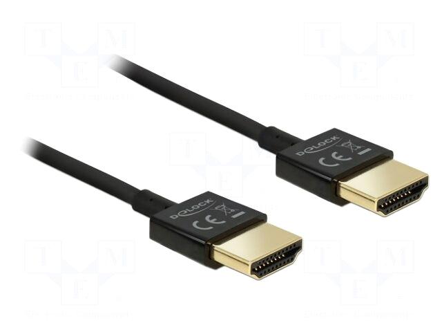 DELOCK Cable | HDMI plug,both