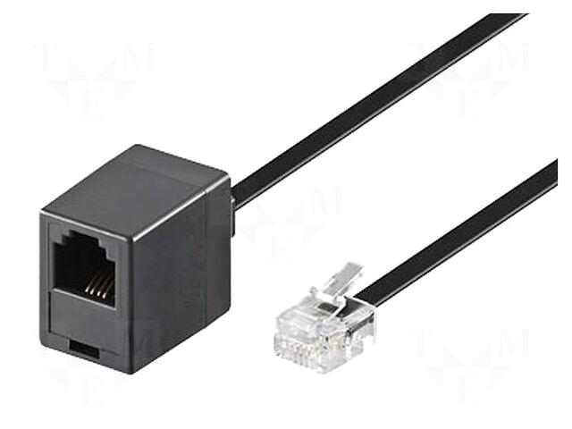 Goobay Cable: telephone | RJ11 socket