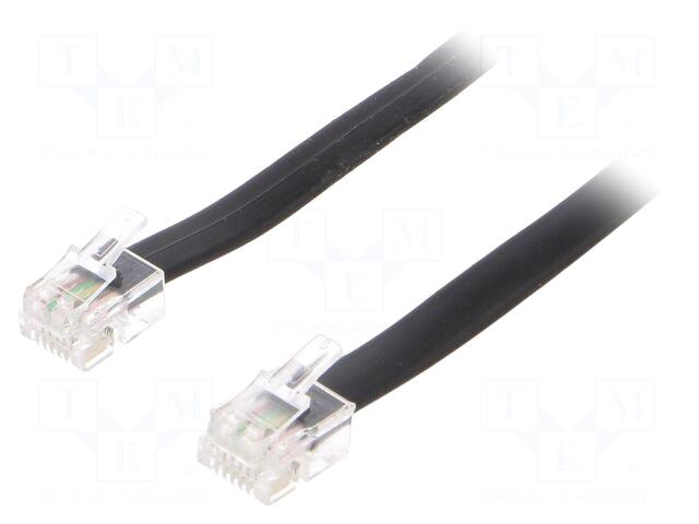 Goobay Cable: telephone | RJ12 plug