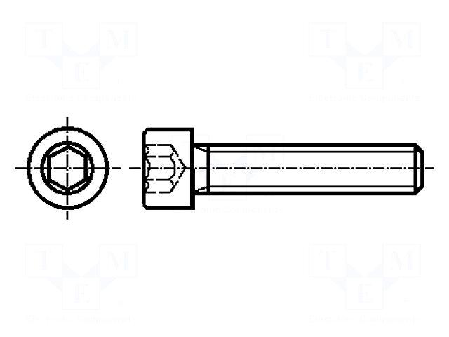 ELESA+GANTER Screw | M4 | M4x12