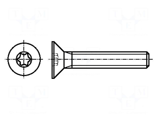 BOSSARD Screw | M6 | M6x40