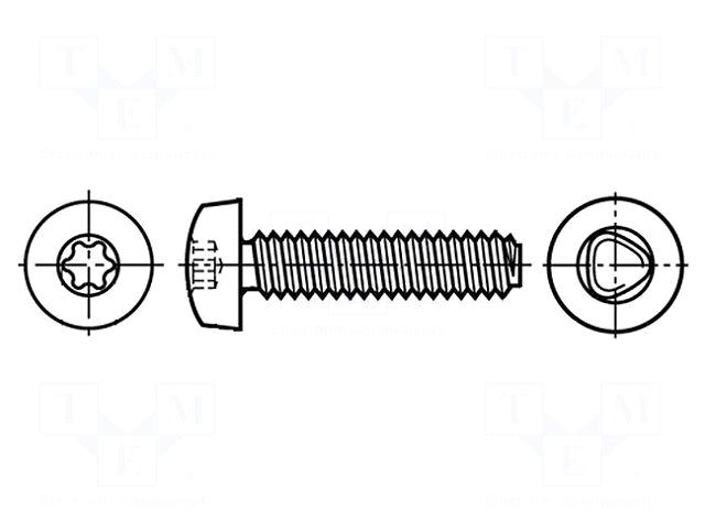 BOSSARD Screw | for metal |