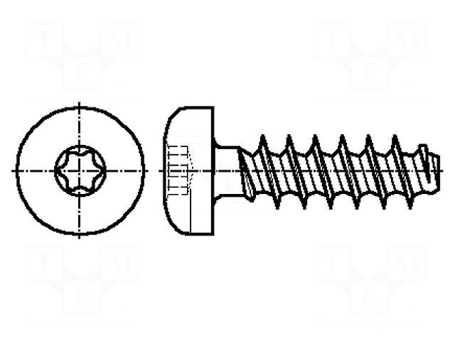 BOSSARD Screw | for plastic |