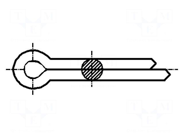 BOSSARD Cotter pin | steel |