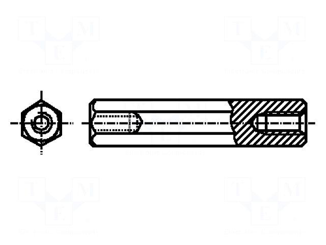 DREMEC Screwed spacer sleeve | 34mm