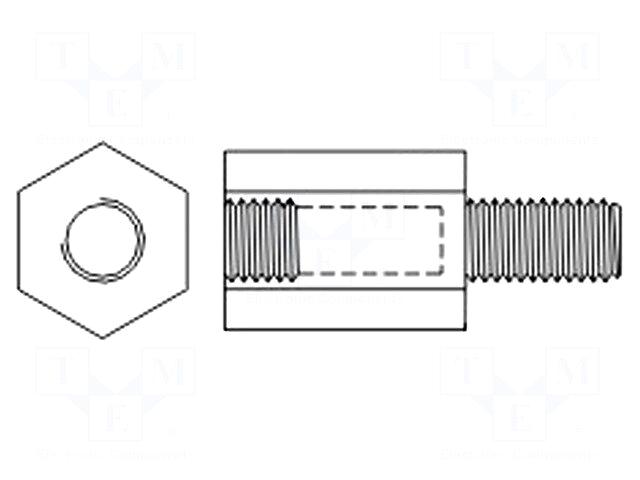 DREMEC Screwed spacer sleeve | 10mm
