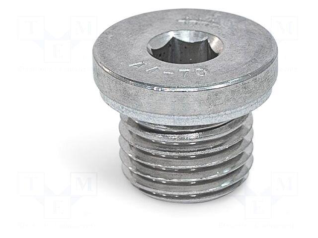 ELESA+GANTER Hexagon head screw plug |