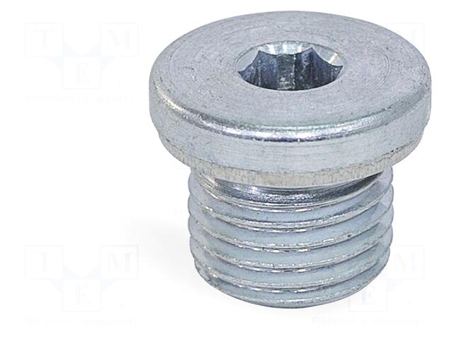 ELESA+GANTER Hexagon head screw plug |