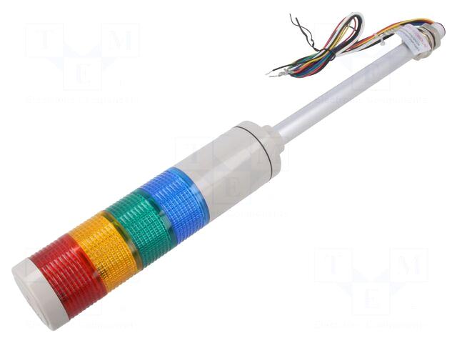 QLIGHT Signalling column | red/amber/green/blue |