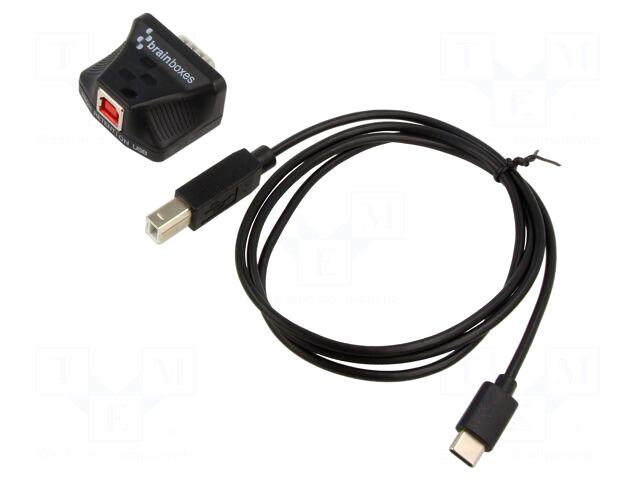 BRAINBOXES Automation module: converter | RS232/USB-C