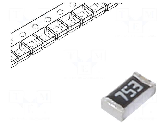 Panasonic Resistor: thin film | 75kΩ