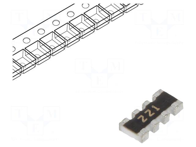 BOURNS Resistor network: Y | 220Ω
