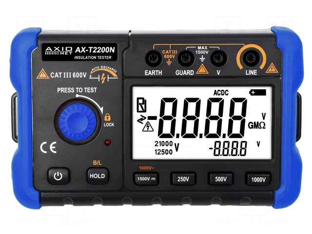 AXIOMET Meter: insulation resistance | LCD