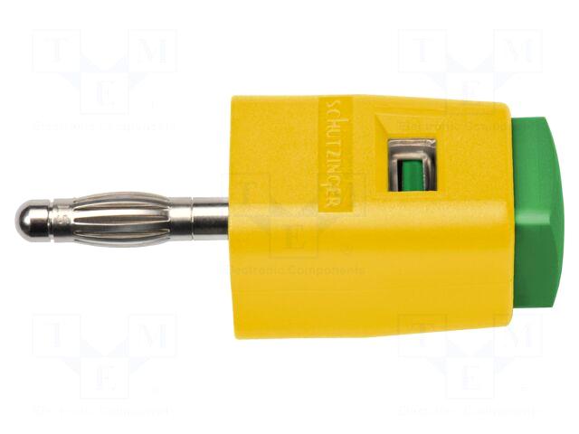 SCHÜTZINGER Laboratory clamp | yellow-green |