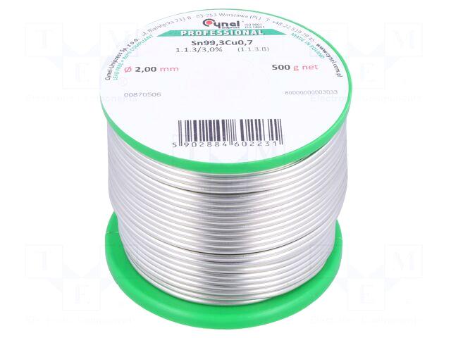 CYNEL Soldering wire | Sn99,3Cu0