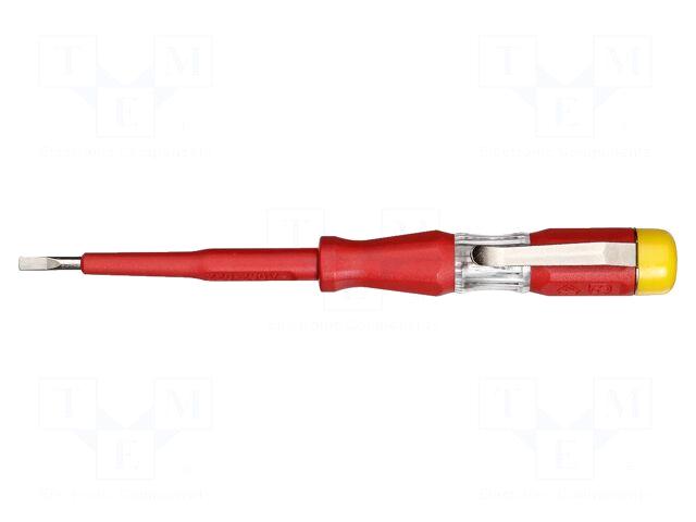 GEDORE Screwdriver: voltage tester | slot