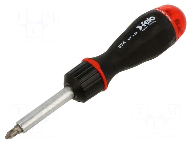 FELO Screwdriver: universal-set | with ratchet
