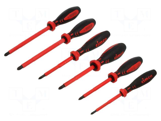 CIMCO Screwdriver: insulated-set | Phillips,Pozidriv®