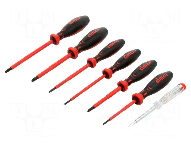 CIMCO Screwdriver: insulated-set | Phillips,slot