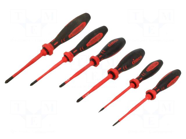 CIMCO Screwdriver: insulated-set | PlusMinus PZ-type