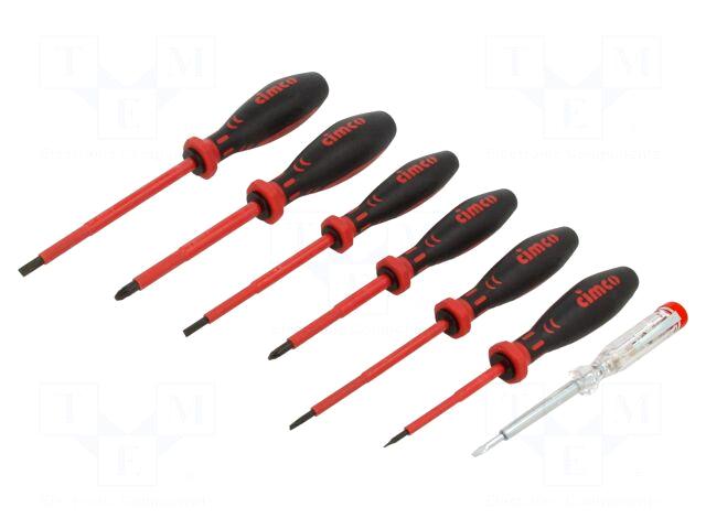 CIMCO Screwdriver: insulated-set | Pozidriv®,slot