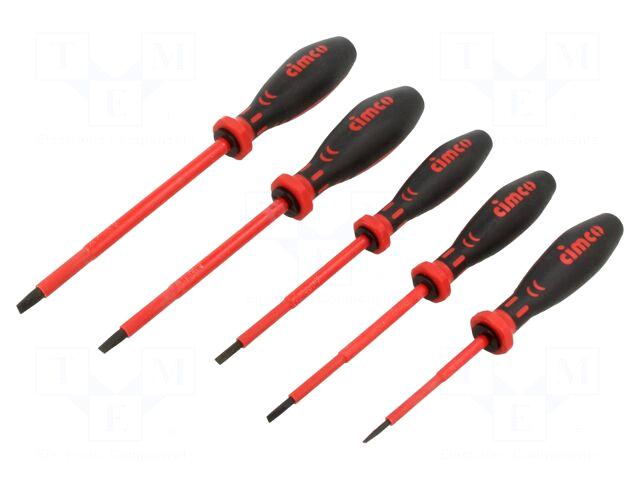 CIMCO Screwdriver: insulated-set | slot |