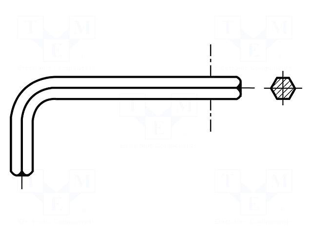 BOSSARD Wrench: hex key | HEX