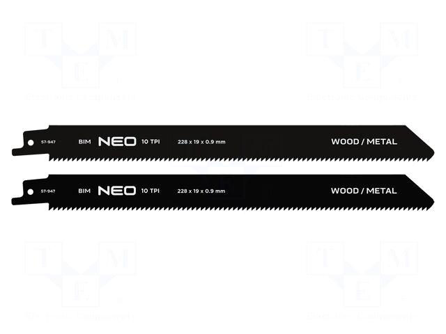 NEO TOOLS Hacksaw blade-set | reciprocating