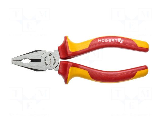 HÖGERT TECHNIK Pliers | insulated,universal