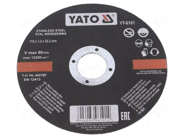 YATO Cutting wheel | Ø: 115mm