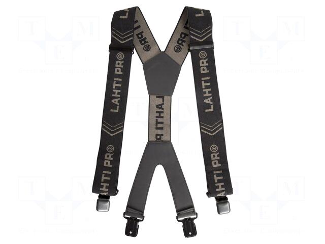LAHTI PRO Trousers braces | black-grey