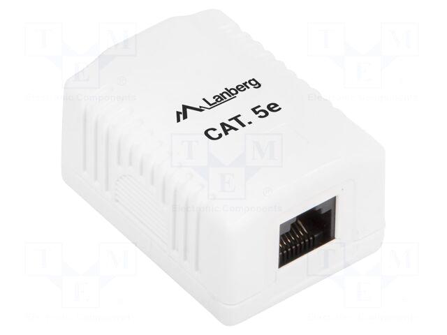 LANBERG Wall socket | white |